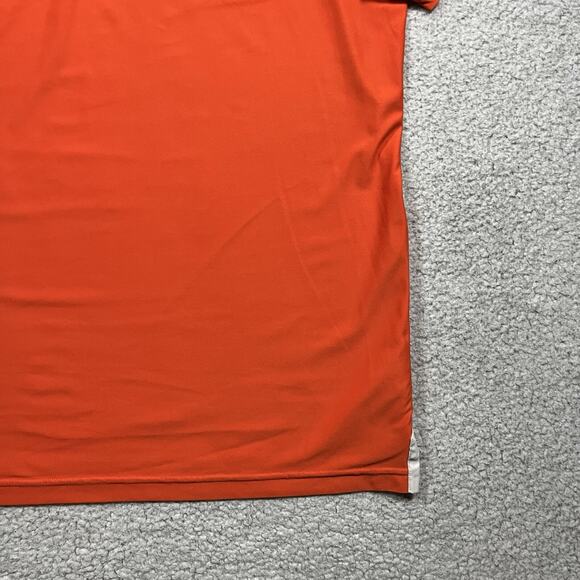 Nike Roger Federer Polo Shirt Mens L Orange Henley Tennis RF 2010 Indian Wells - Picture 10 of 15